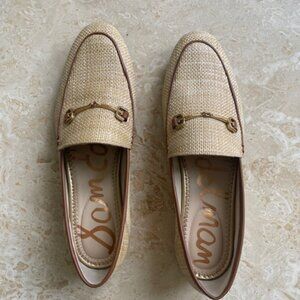 Sam Edelman Women's Loafer-Loraine Beechwood Beige Woven